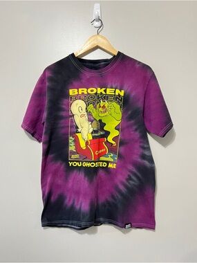 Broken Promises X Casper Graphic T-Shirt Size Medium Unisex Casual 90's Grunge